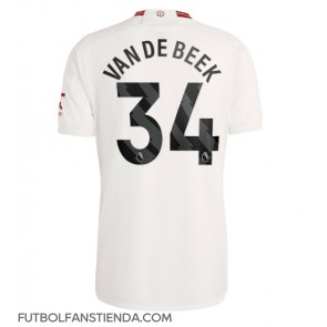Manchester United Donny van de Beek #34 Tercera Equipación 2023-24 Manga Corta